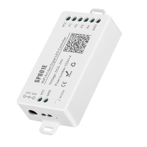 SP801E Wifi LED Controller Programmed For WS2812B LED Matrix Panel Module Lights - Picture 2 of 9