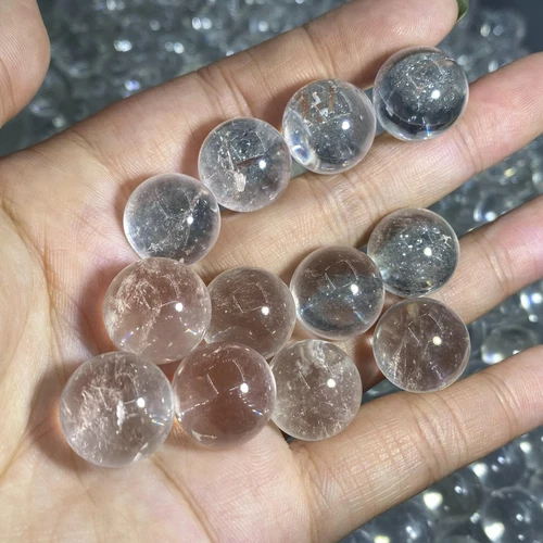 100pcs Wholesale Natural Clear crystal Ball Quartz Crystal Sphere healing 15mm+- - Picture 4 of 6