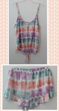 Secret Treasures Women's Knotted Cami-Tap Set Multicolor Multi-Size NWT