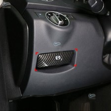 Carbon Fiber Parking Brake Switch P Button Cover for Mercedes Benz C Class W204