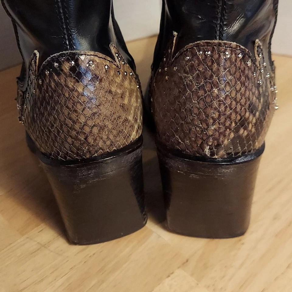 Botas Western Buttero de Couro Preto 35,5 - Imagem 3 de 4