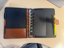 Day-Timer Genuine Tan Leather Undated Personal Organizer