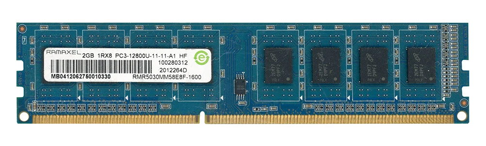 Ramaxel PC3-12800 (DDR3-1600) Computer Memory (RAM) 2 GB Total