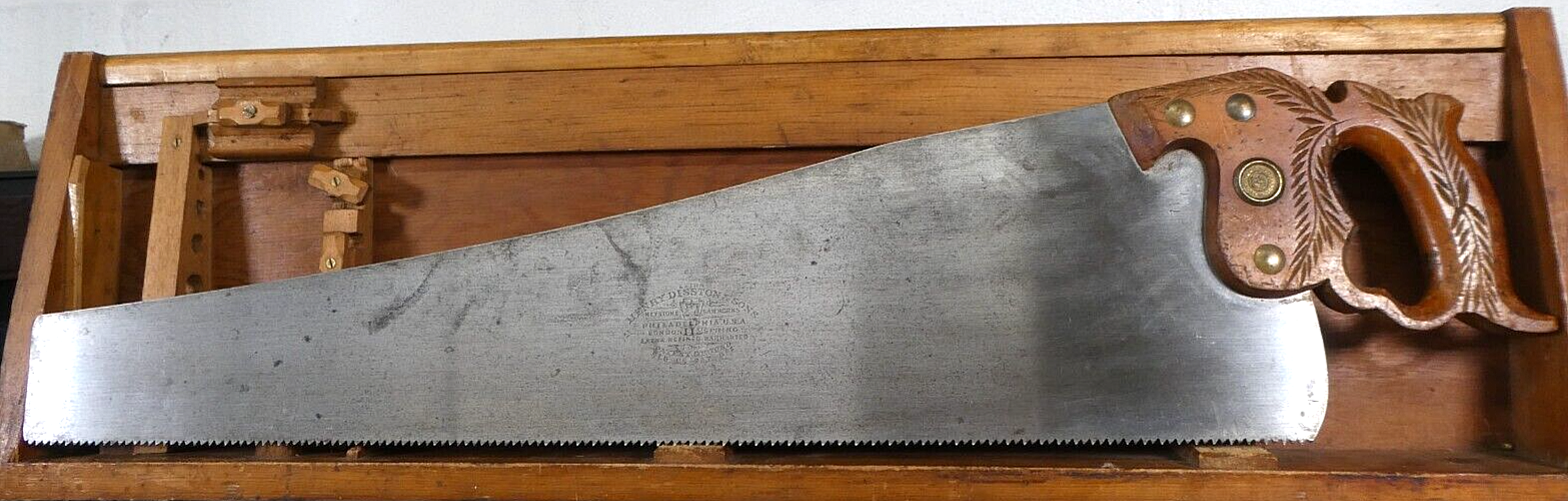 Vintage Disston No. 112 Saw 7 TPI Crosscut Handsaw with Large Etch, Wide Blade eBay