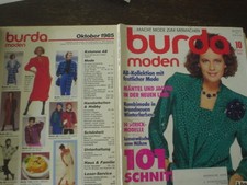 BURDA MODE 85/10 Miss B Modezeitschrift Jacken Mäntel Luxus-Wäsche WEIHNACHT X 