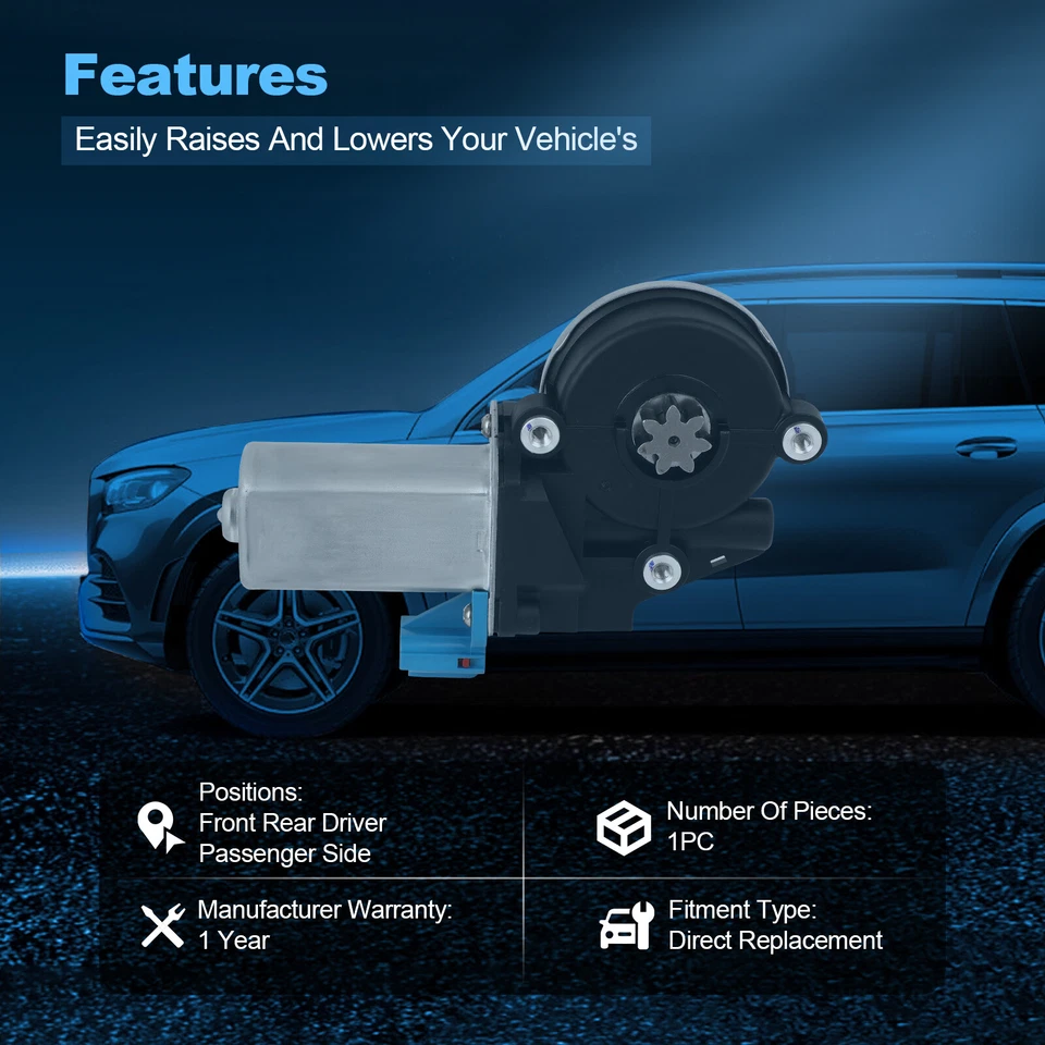 Motor elevador ventana izquierda conductor delantero para Toyota Camry 1983-01 para Corolla 1998-02 Foto 3 de 4