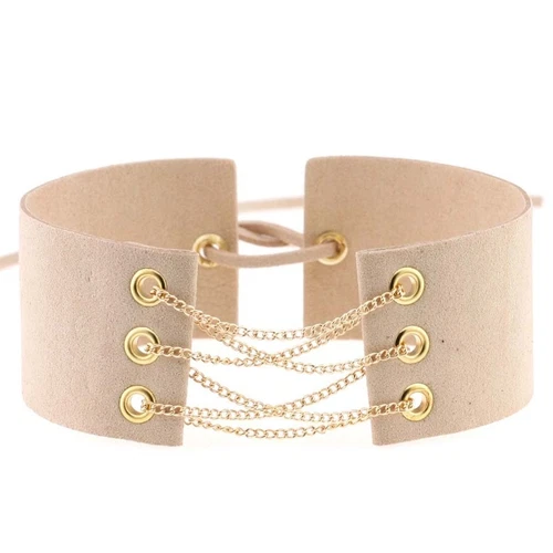 Gothic Samt breit mit Kette Choker Halskette Punk verstellbar Halsband Zubehör - Bild 14 von 55