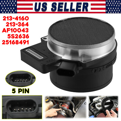 Mass Air Flow Sensor Meter MAF For Chevy Silverado GMC Sierra 25318411 ...