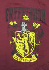 Harry Potter - Gryffindor Crest T-Shirt Burgundy Size: XL 100 Cotton