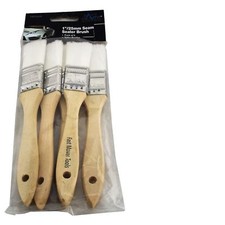 Fast Mover FMT4034 Seam Sealer Brush, Nylon Bristles,  Wood Handle Pack of 5
