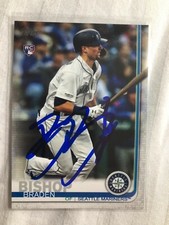 Seattle Mariners BRADEN BISHOP Signed 2019 Topps Card