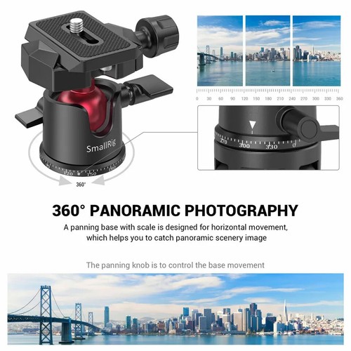 SmallRig Mini Tripod for Camera DSLR Desktop Tabletop Tripod w/ 360° Ball Head - Picture 3 of 8