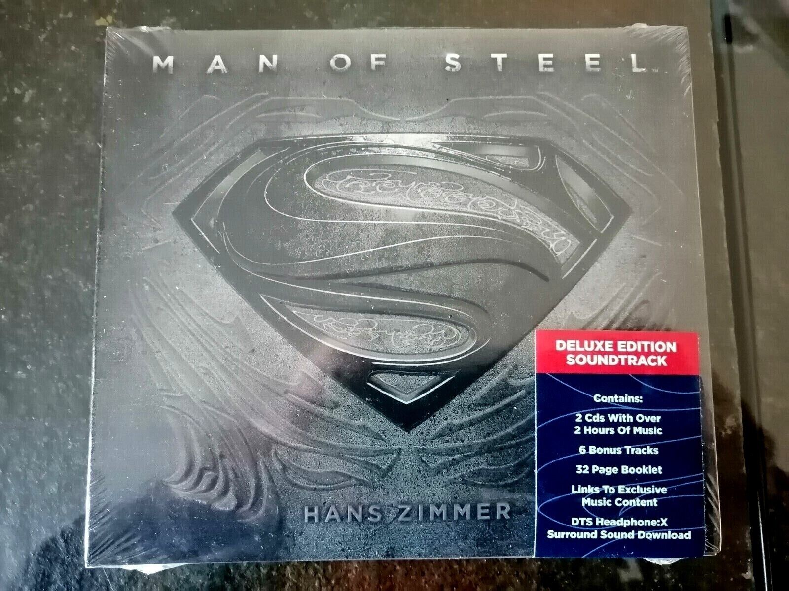 Man of Steel–Hans Zimmer–Original Motion Picture Soundtrack 2 CD NEW - cds  / dvds / vhs - by owner - electronics media