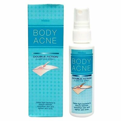 MISTINE BODY ACNE Double Action Spray Treatment Anti Body Pimple Blemishes 50ml