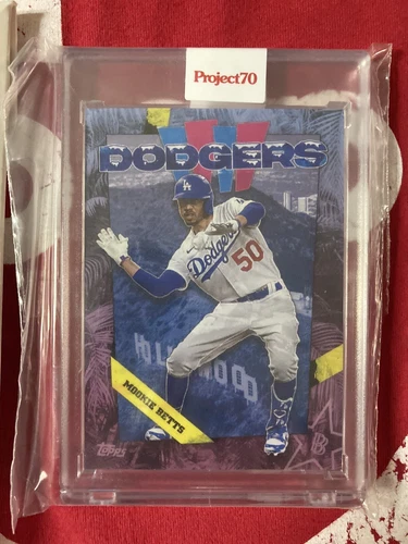 Topps Project 70 #1 Mookie Betts by Ben Baller Dodgers mint in topps envelope