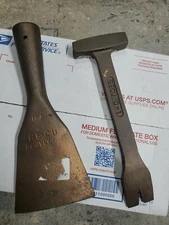 BERYLCO 4" Blade Heavy Duty Non-Sparking Floor Scraper And C-1 Hammer Scraper