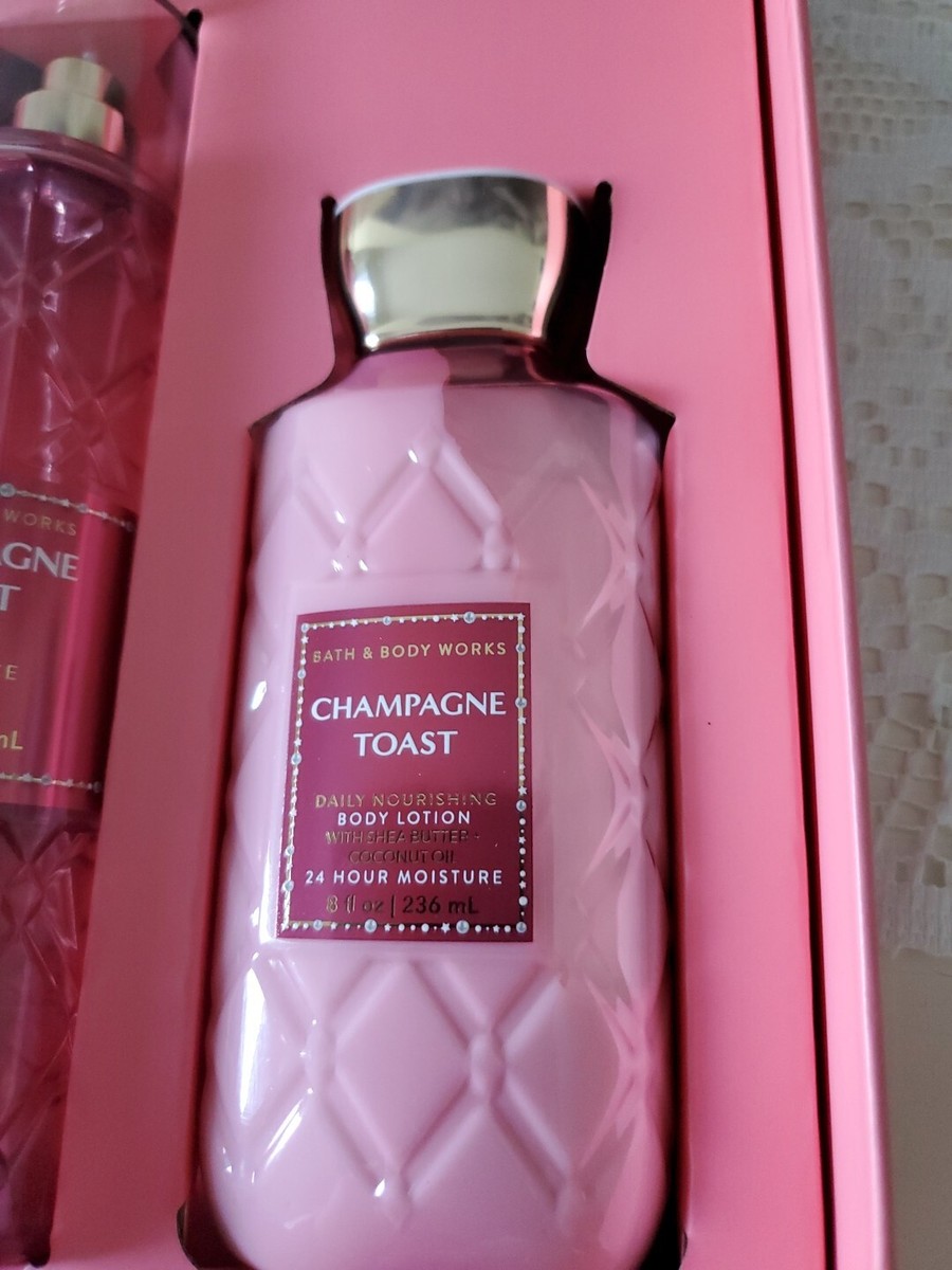 Bath & Body CHAMPAGNE TOAST 3Pc CELEBRATING YOU Gift Box Set