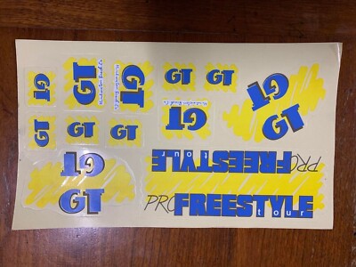 Nos sticker GT Freestyle   set bmx old school decals !!