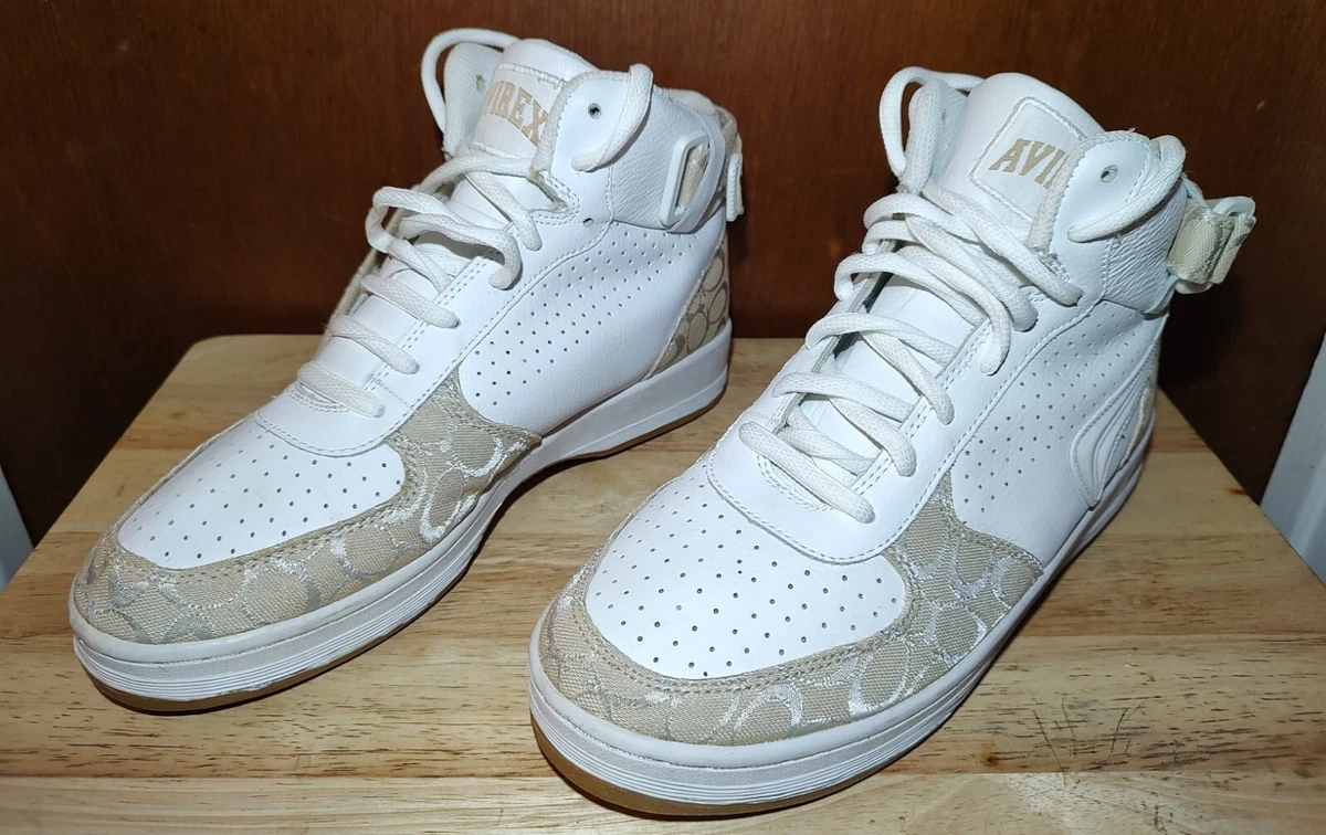 Beige high top clearance sneakers