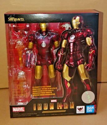 Bandai S.H Figuarts Iron Man MK 3 Mark Action Figure Marvel | eBay