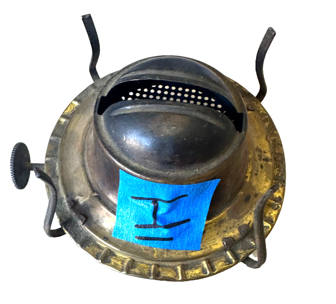 Vintage Lamp Part Brass Kerosene Gas Oil Burner Eagle P & A Mfg 3 1/8 x 1 3/4