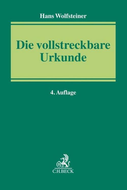 Thumbnail - Die Vollstreckbare Urkunde Hans Wolfsteiner