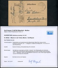 Dt. Milit&auml;rmission T&uuml;rkei 1918 PK MSP 14 Schulschiff Teri-i-Musghian BPP / 165