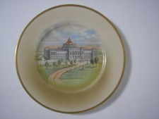 Ancienne assiette souvenir bibliothèque du Congrès États-Unis photo Chine Selesia