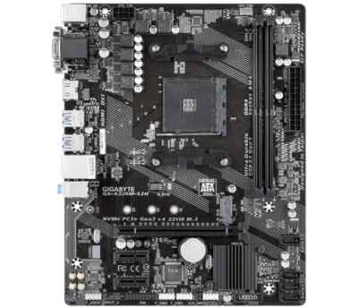 Gigabyte GA-A320M-S2H Motherboard AMD A320 Socket AM4 2 x DDR4 Micro ATX M.2