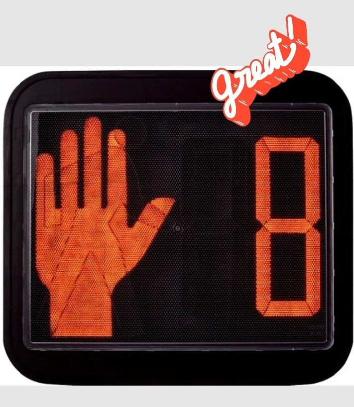🚶 Pedestrian Countdown LED Traffic Crossing Sign Modules