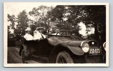 Real Photo Rp Antique Automobile Buick C1917 Ny License Pl