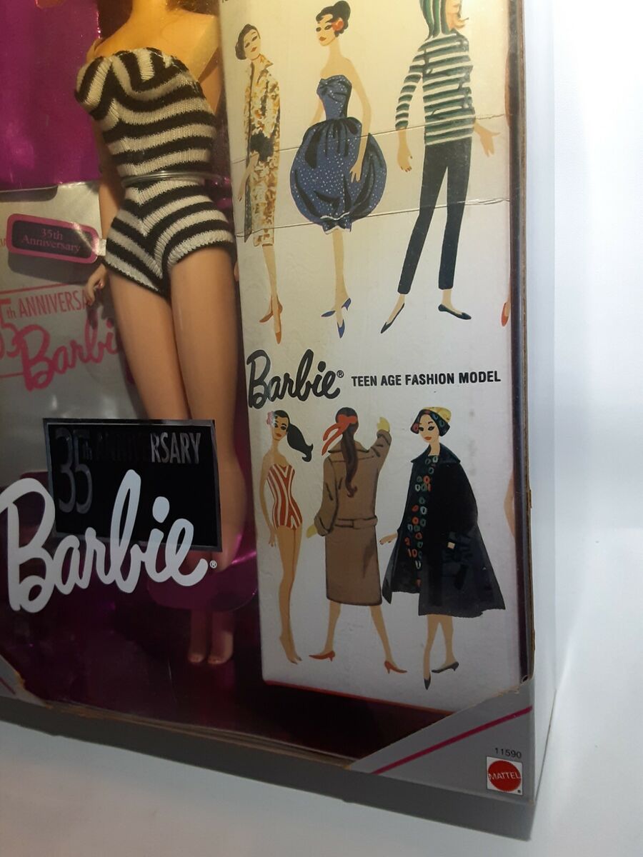 Original 1959 Barbie Doll Reproduction 35th Anniversary 1993 Original 1959 Barbie Doll Reproduction 35th Anniversary 1993