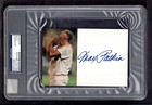Max Patkin CLOWN PRINCE OF BASEBALL SIGNED AUTOGRAPH 4x6 Index Card PSA / DNA