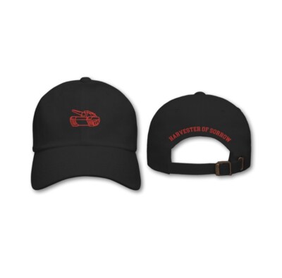 SupDef Superior Defense Dad Hat Black Red Bbcap Cap Tank Metallica