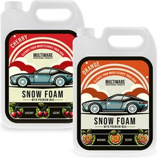 SNOW FOAM CHERRY & ORANGE CAR CANDY SHAMPOO HIGH GLOSS PH NEUTRAL 10L SUPER WAX