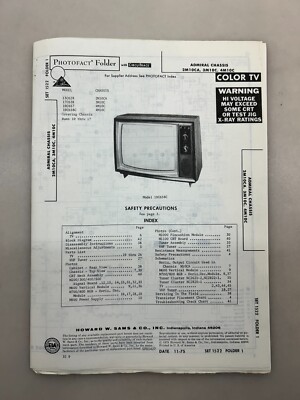 Admiral 2M10CA 3M10C 4M10C Service Manual Sams Photofact Free Shipping