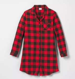buffalo plaid nightshirt