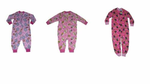 Kids Girls Fleece Contrast A2Z Onesie One Piece Baby Pink All In One - Foto 3