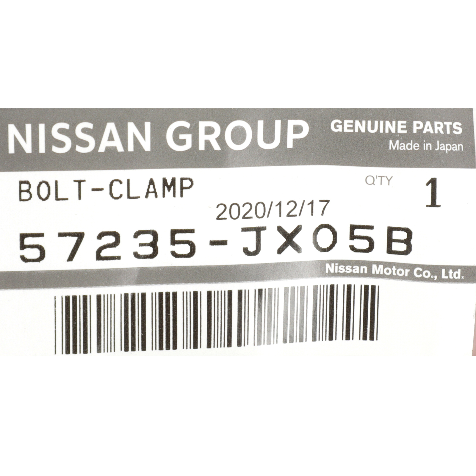 OEM 20132020 Nissan Spare Tire Carrier Bolt NV200 NV200 Taxi NEW 57235