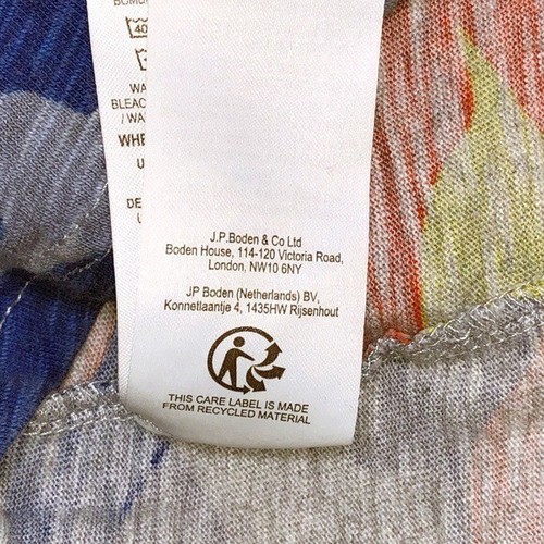 Boden Blue Camo Long Sleeve T-shirt Size 8 (M) - Picture 7 of 8