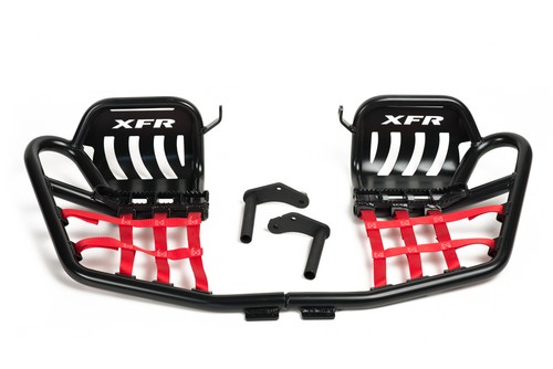 XFR Yamaha Banshee Pro Peg FOOT PEG Nerf bars HEEL GUARD PSE203-HGB GLOSS BLACK - Picture 4 of 5