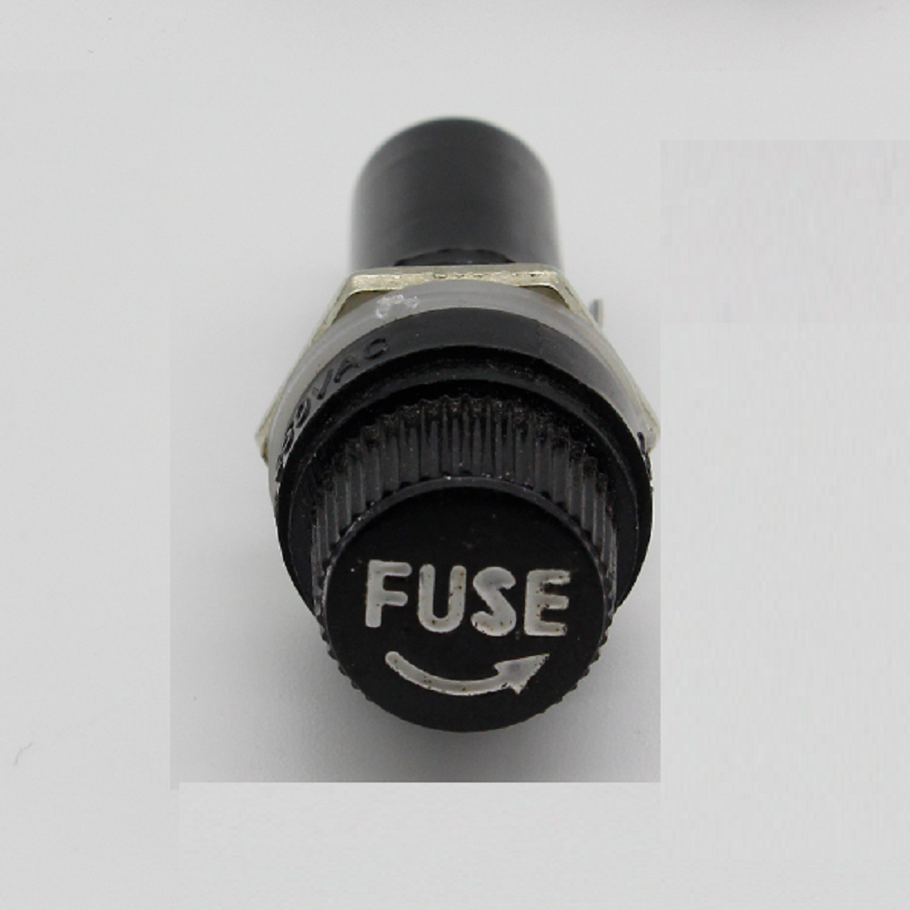 Portafusibile Inline Mercury 5x20 Mm - 18 Cm Di Cavo, Contenitore In Plastica Con Fissaggio A Baionetta, 2.5 A - 3