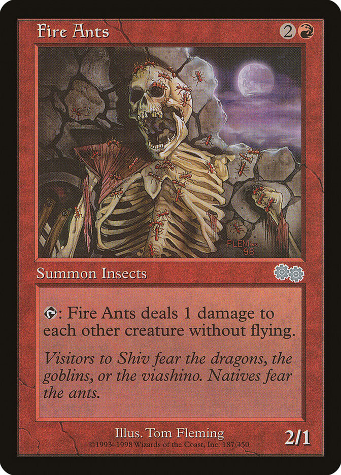 MTG Magic the Gathering Fire Ants (187/356) Urza's Saga LP