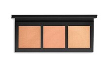 MAC Hyper Real Glow 3 Highlighters Palette " Shimmy Peach " Full Size In Box New