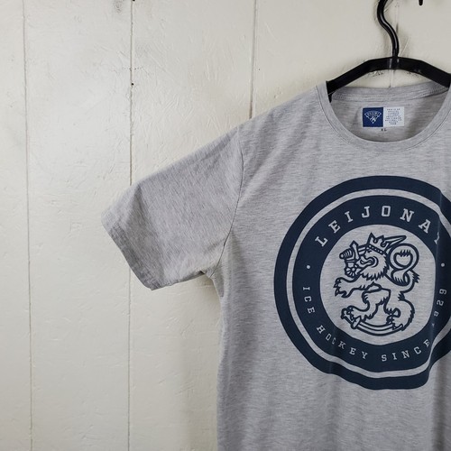 Camisa Leijonat Para Hombre Extra Grande Gris Cuello Redondo Manga Corta Gráfico Hockey sobre Hielo - Imagen 6 de 17