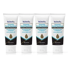 TriDerma Essential Hand Sanitizer with Aloe & Vitamin E, 4 Pack, Unscented