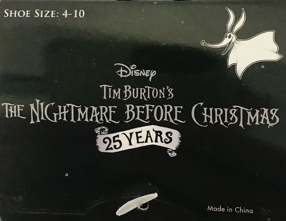 Nightmare Before Christmas Disney 2 Pair Of Socks 25 Year Anniversary Size 4-10 - Image 3 of 4