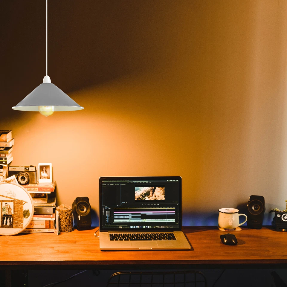 Ceiling Light Shade Vintage Retro Pendant Shade Lamp Kitchen Lampshade 2 Pack - Image 2 of 4