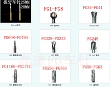 1PC FG High speed Tungsten Steel Needle Dental High speed Needle