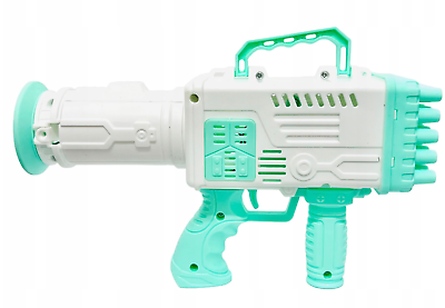 Bazooka Soap Bubble Gun 25 Holes Automatic Soap Rocket Bubbles Machine for  Kids